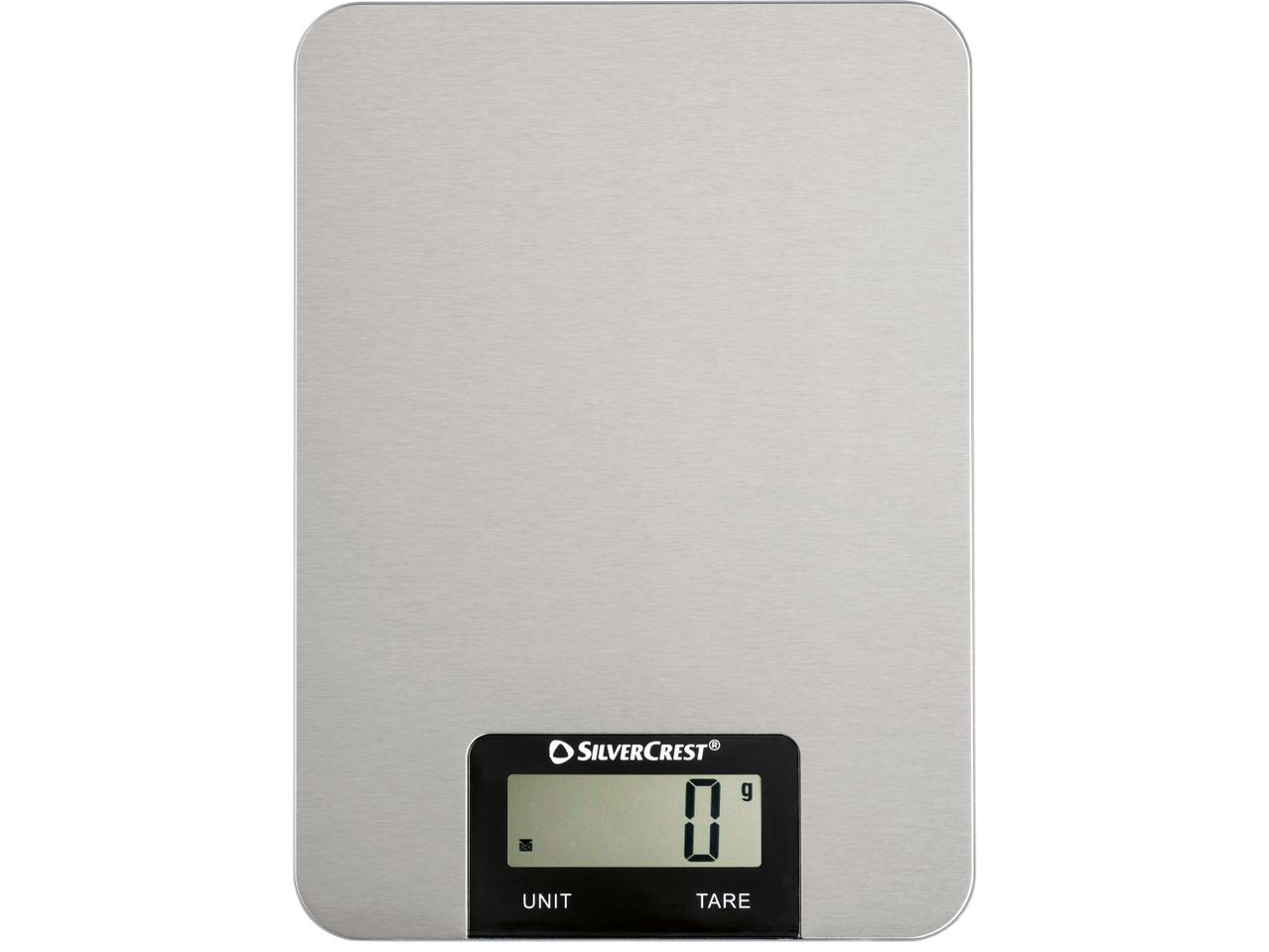Кухненска везна SilverCrest с дигитален дисплей, показващ 0 грама