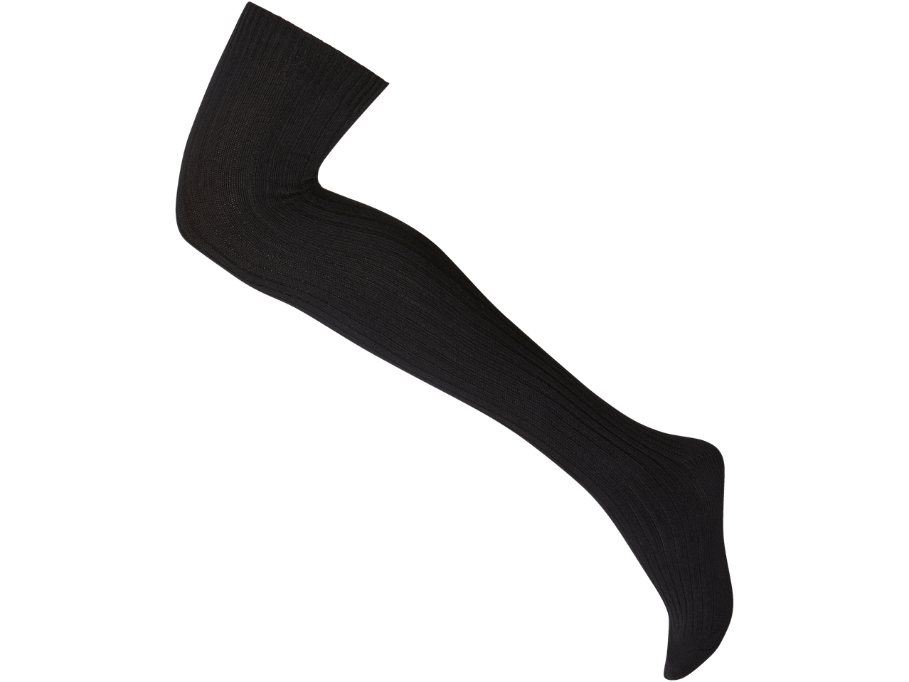 Esmara, melnas sieviešu virs ceļgala zeķes ar rievotu rakstu