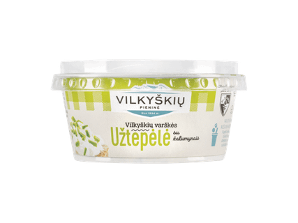 Varškės užtepėlė su žalumynais