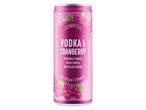 A Sunrise Vodka & Cranberry ready-to-drink canned cocktail.