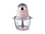 Picador SilverCrest rosa claro com tigela de vidro.