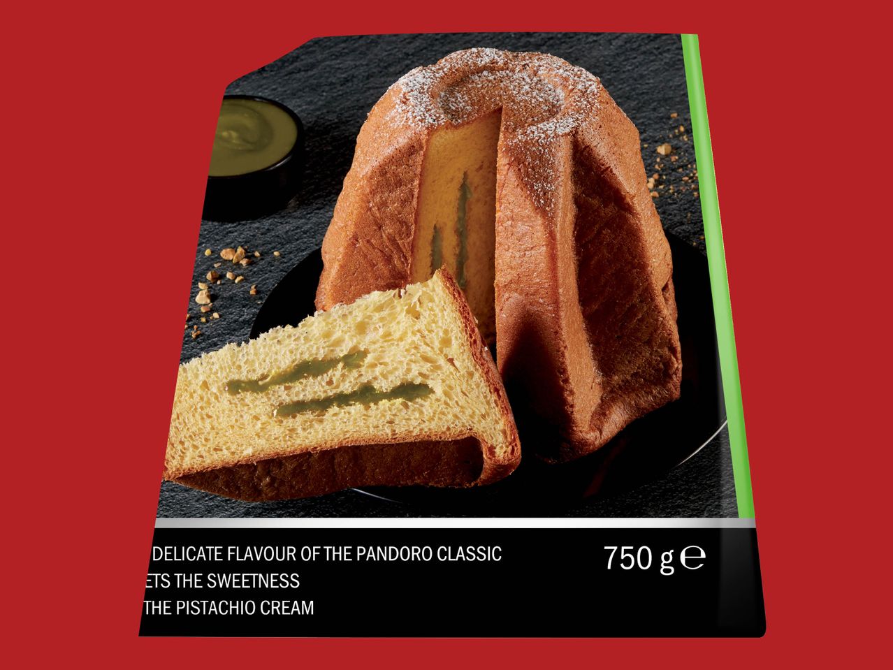 DELUXE Babka pandoro z kremem pistacjowym*