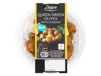Deluxe Queen Green Olives with Cheddar