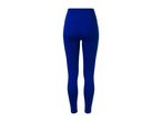 Royal blue women's leggings, back view