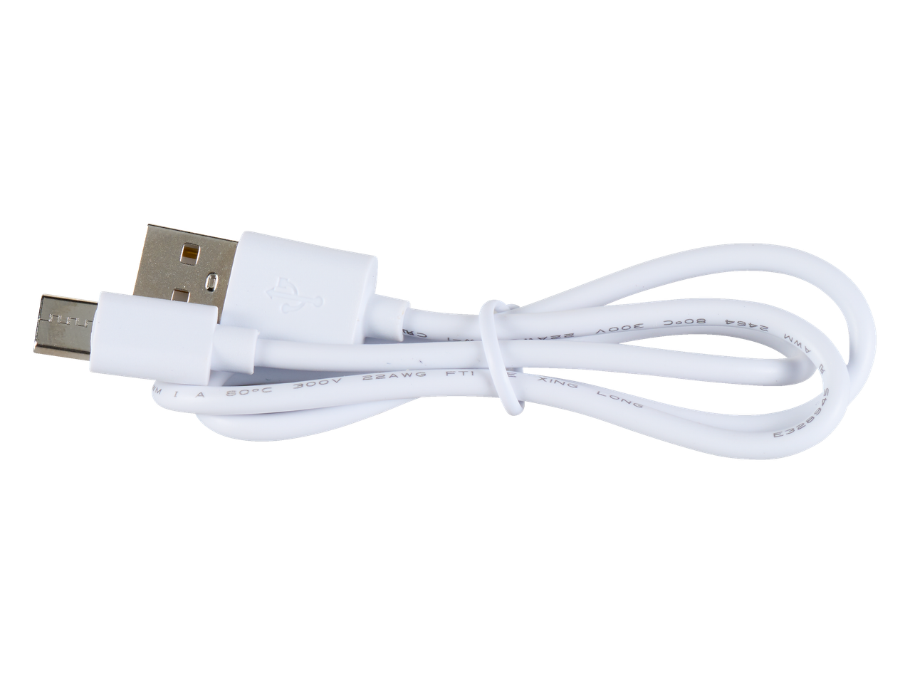 Бял USB кабел.