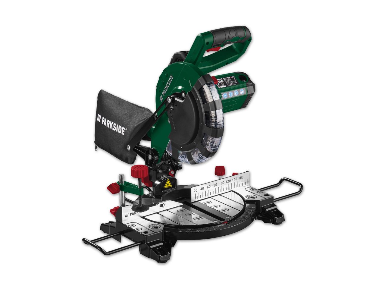 Ein grüner Einhell-Kapp- und Gehrungssäge.