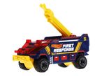Hot Wheels First Response mentőjármű játékmodell, sárga és kék színben.