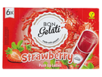 Bon Gelati lollipops veganos de morango, pacote com 6.