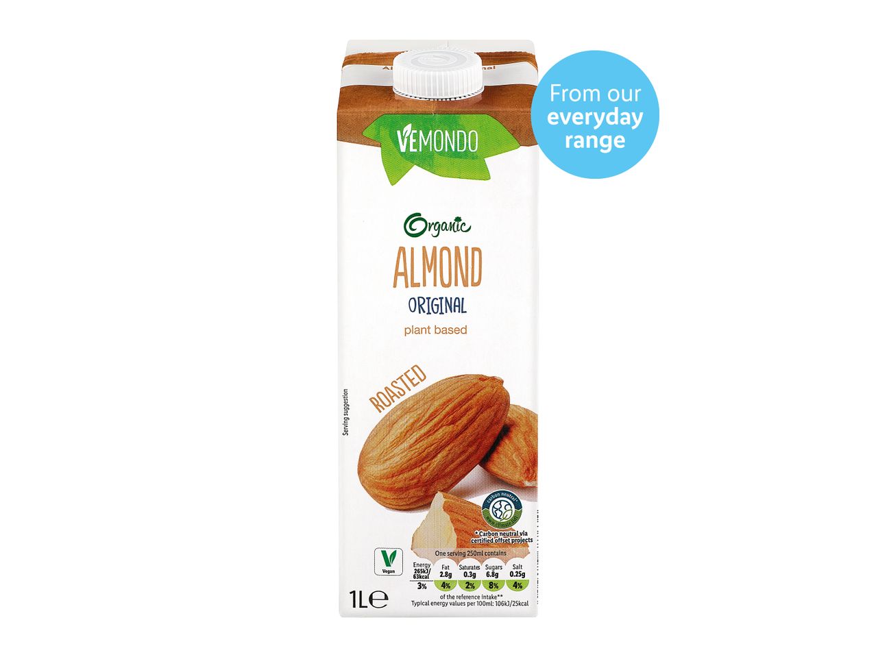 VeMondo Organic Almond milk: Original, plant-based.