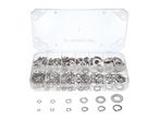 Parkside washers assortment in a clear plastic box.