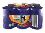 Six cans of Coshida cat food in jelly.
