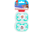 Two Paw Patrol themed pacifiers for babies 12+ months.