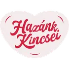 Szív alakú címke „Hazánk, Kincsei” felirattal.