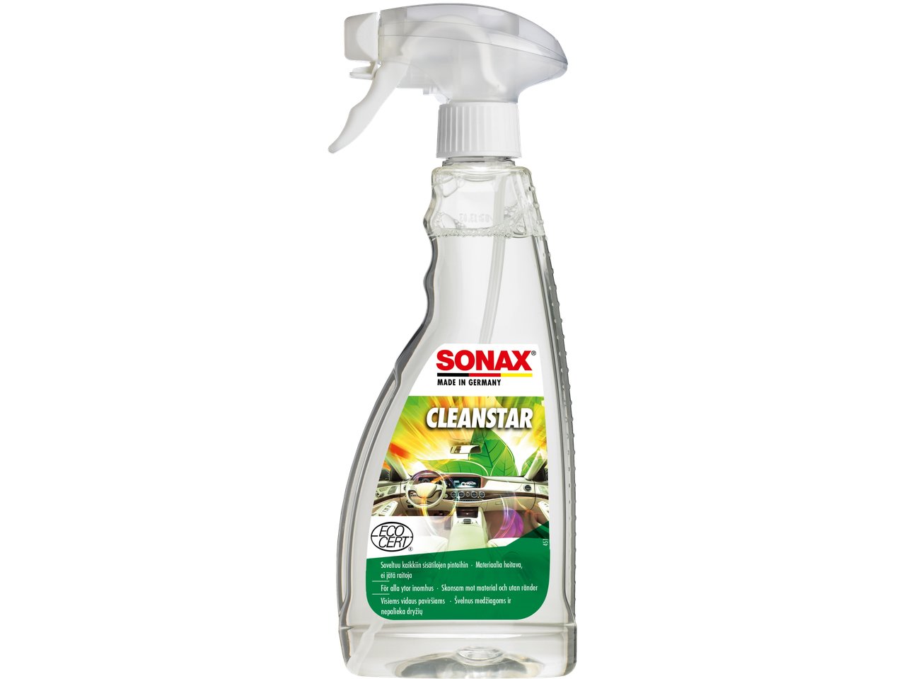 Sonax Cleanstar purškiklis vidaus valymui.