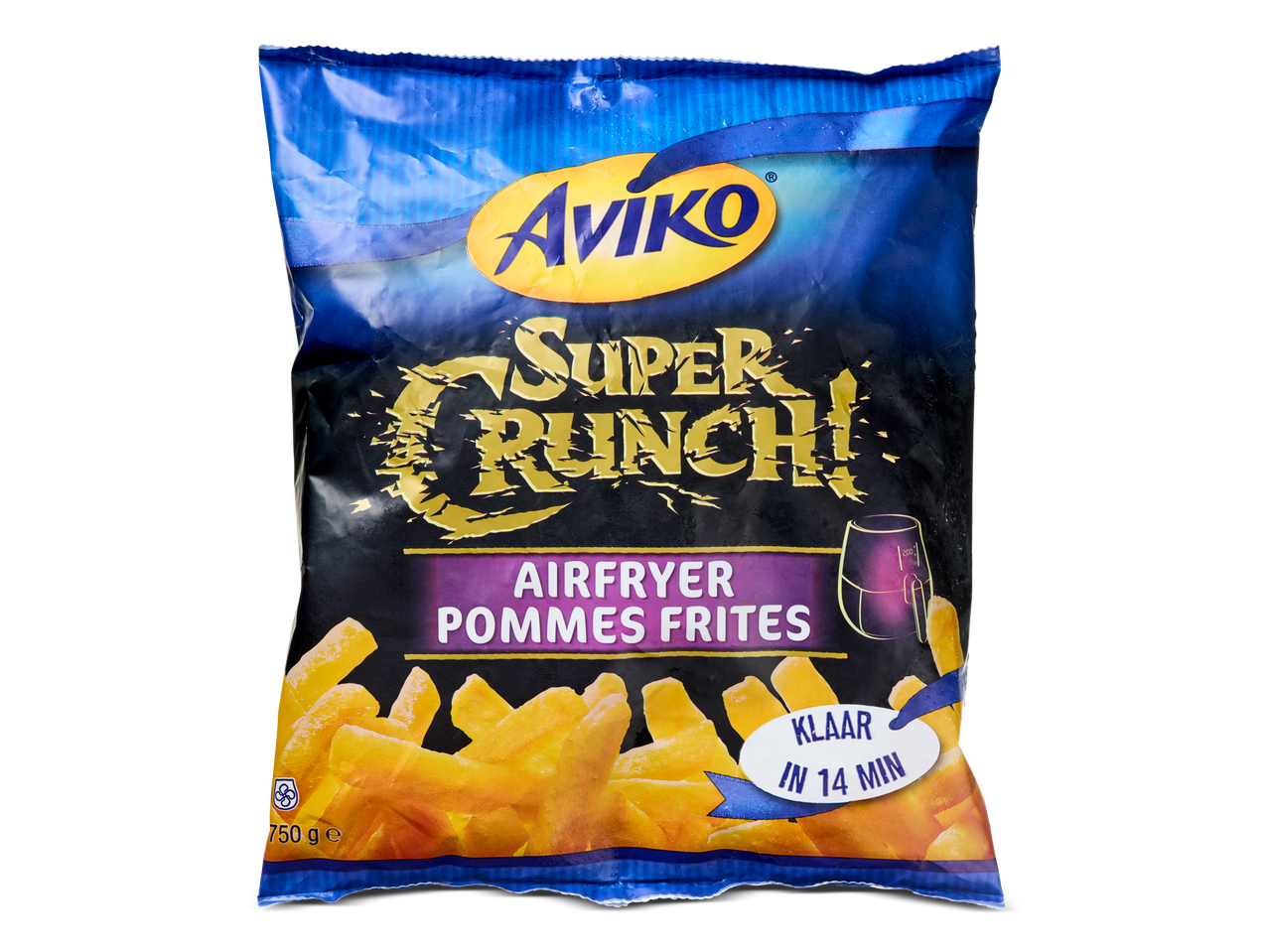 Aviko Super Crunch: airfryer frites, klaar in 14 minuten.