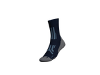 Hiking socks with gray-blue details.