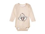 Beige babybody med Bugs Bunny motiv.