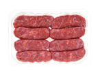 Embalagem com oito salsichas Calabresa picantes.