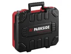 Black and red tool case with a handle and the brand name 'PARKSIDE PERFORMANCE'.
