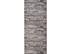 LIVARNO home Decorative Film with a gray stacked stone pattern
