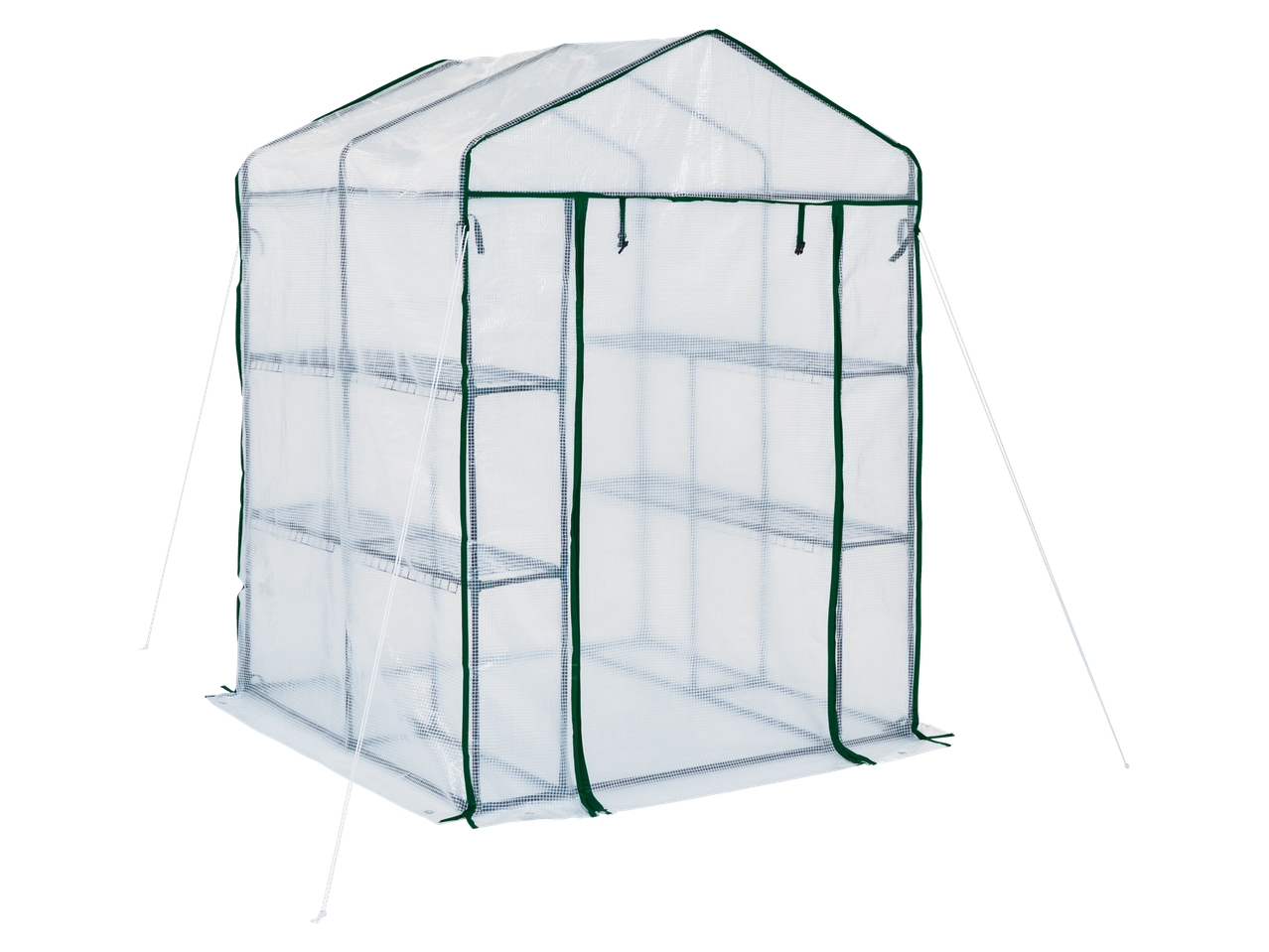 Parkside® šiltnamis su permatoma plėvele ir vidinėmis lentynomis.