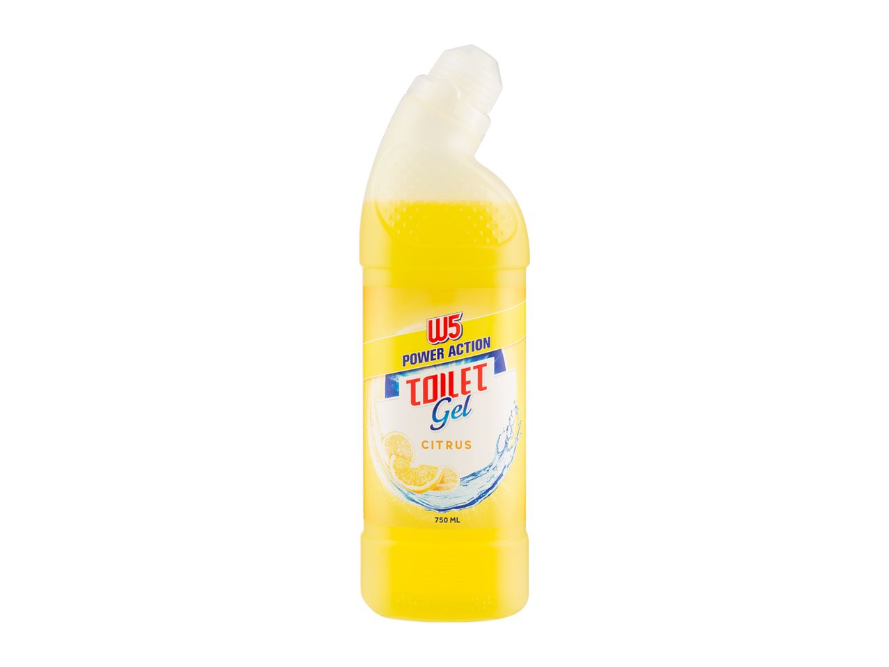 W5 Power Action Toilet Gel, citrus scent.