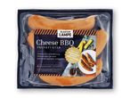 Slagter Lampe Cheese BBQ Frankfurters i en gennemsigtig emballage.