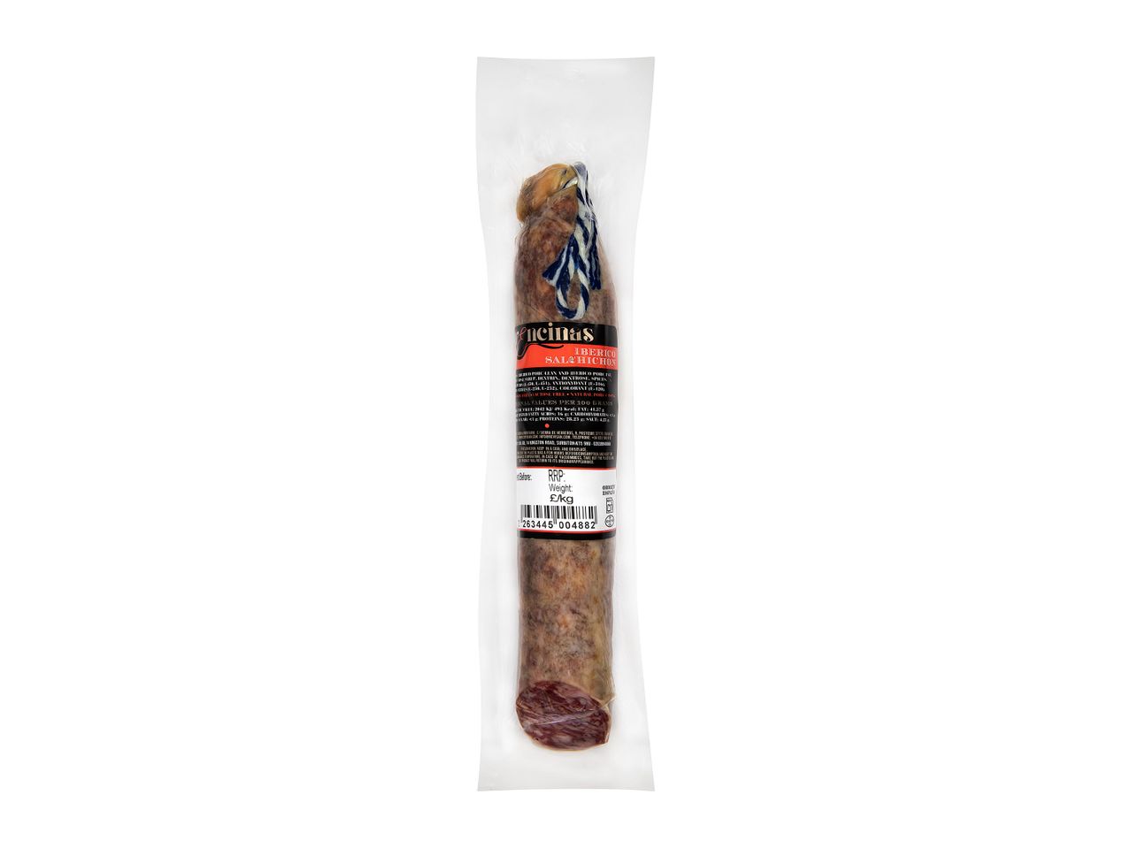 Encinas Iberian sausage, packaged.