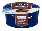 Chocolate muffin flavour yogurt in a blue and brown cup, 150g.