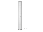 Lampă de podea cilindrică albă cu model de stele.