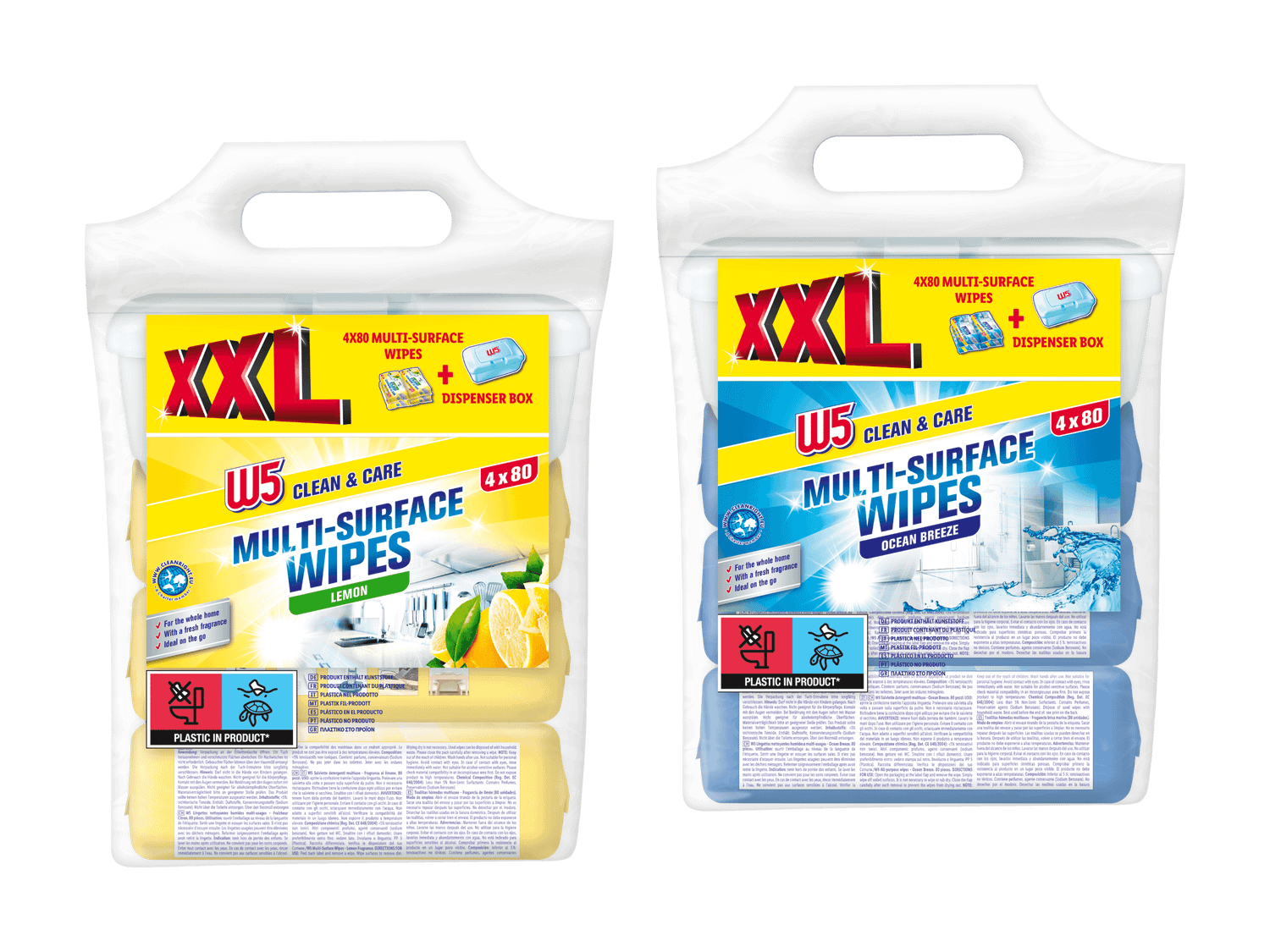 W5 Feuchte Allzwecktücher XXL
