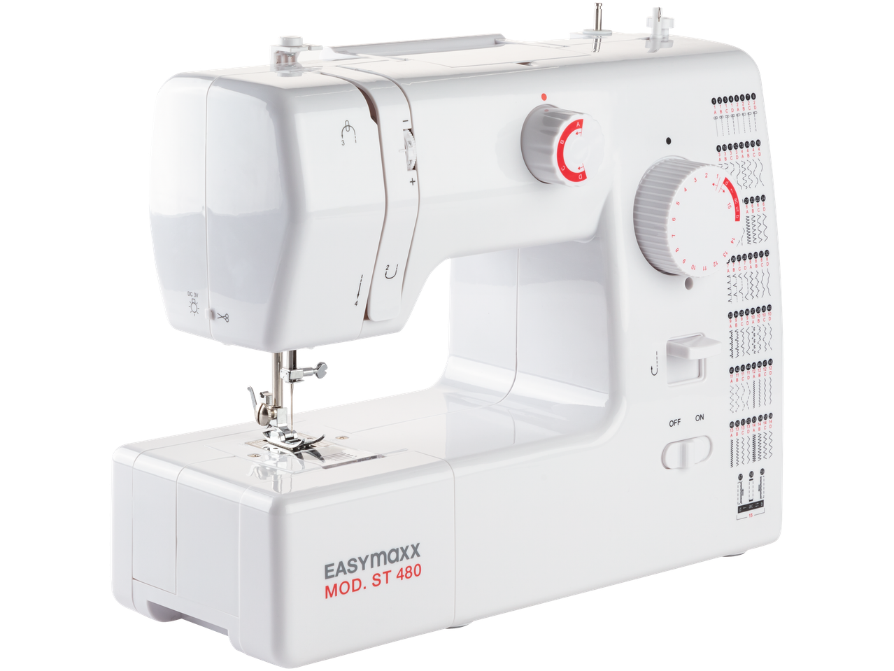 EASYmaxx õmblusmasin, mudel ST 480, valge