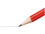 Lápis STAEDTLER desenhando uma linha branca em fundo preto.