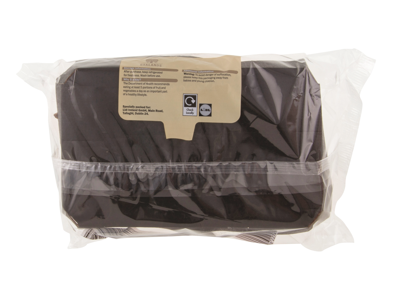 Lidl Oaklands products in plastic packaging.