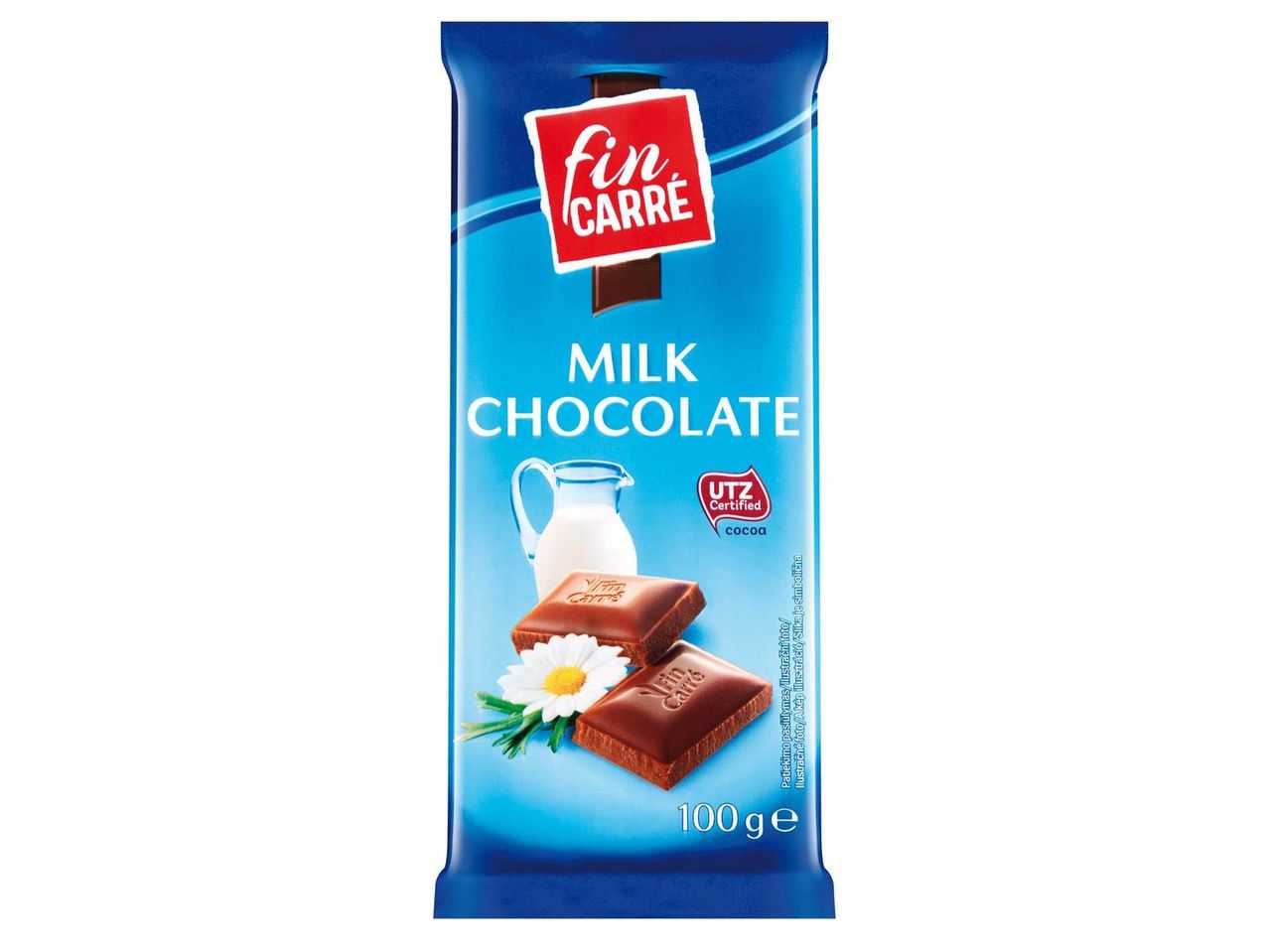 100g Fin Carré tejcsokoládé.