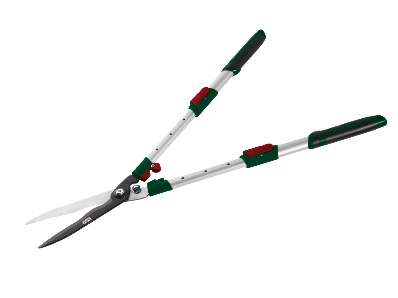 PARKSIDE® Extendable Hedge Shears with green and red accents