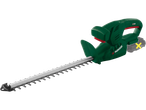 A Parkside cordless hedge trimmer with a long, sharp blade.