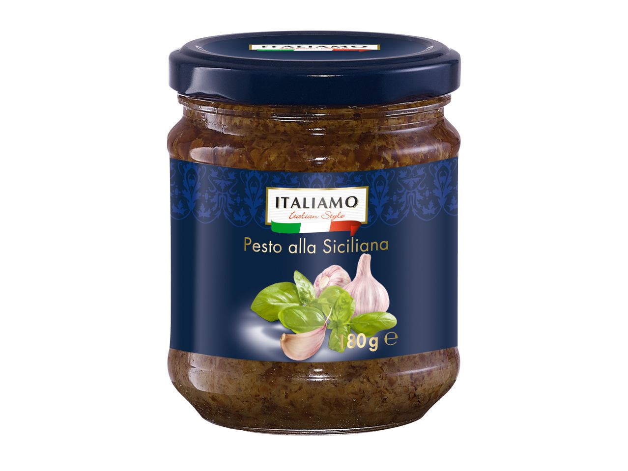 Песто Сицилиано – с босилек и чесън в буркан, 180 g/опаковка