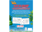 Livro de colorir e atividades da Abelha Maia com quebra-cabeças para maiores de 4 anos.