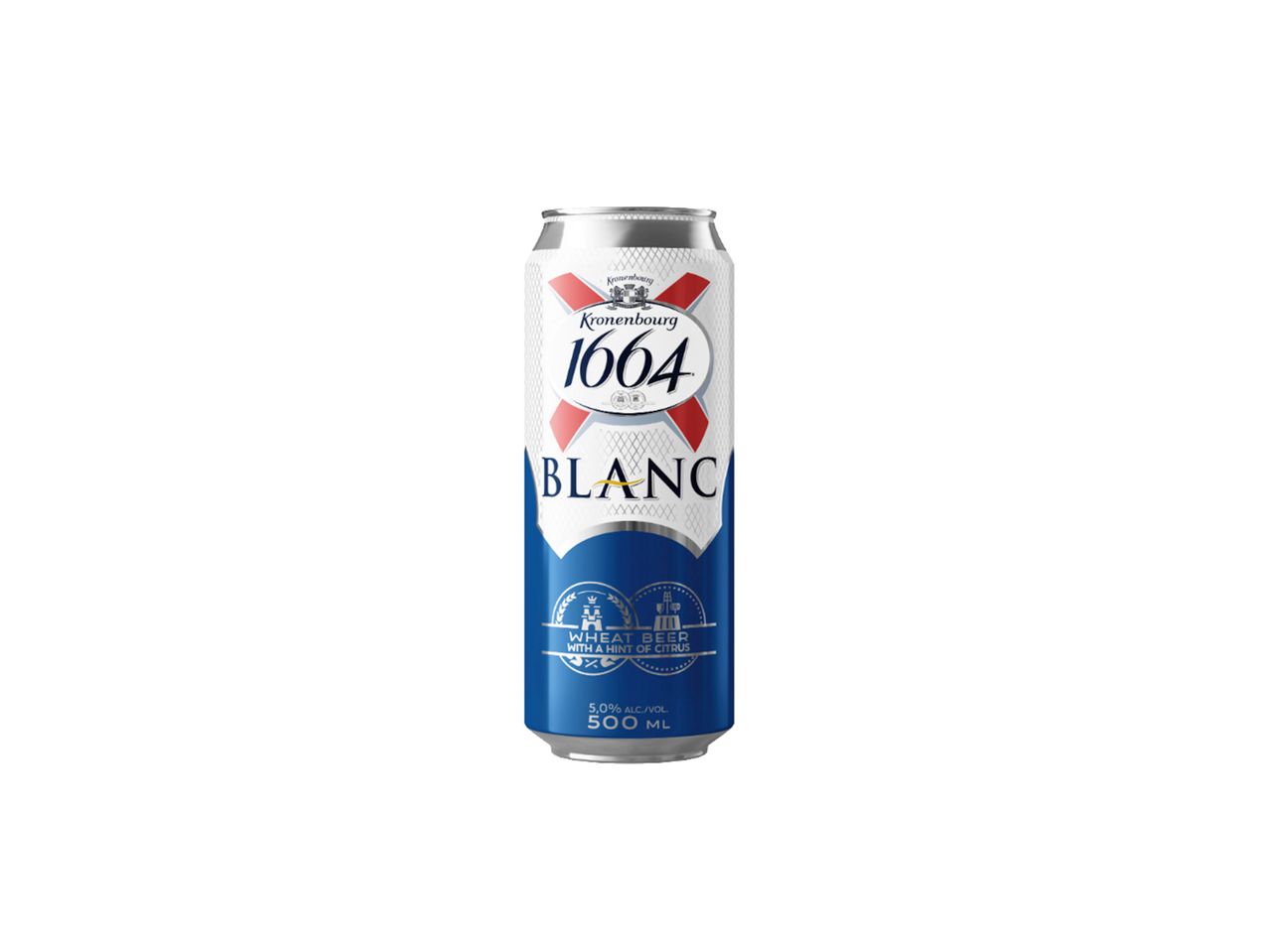 Kronenbourg 1664 Blanc kviečių alus skardinė.