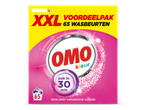 Verpakking wasmiddel voor 65 wasbeurten, verwijdert hardnekkige vlekken, ook in 30 minuten.