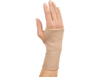 Beige wrist brace: support and comfort for the wrist.