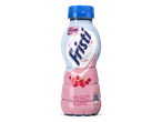 Fristi drinkyoghurt met rood fruit smaak in een flesje van 200 ml.