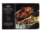 Deluxe crispy roast half duckling with pancakes and hoisin sauce.
