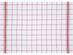 Panos de cozinha W5: pano branco com xadrez vermelho