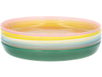 SILVERCREST® Plastic Cutlery: Stack of colorful, translucent plastic bowls in pastel shades.