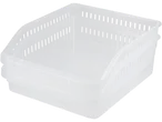 Vita Silvercrest® förvaringskorgar för köket, staplade.