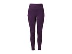 Women's purple sports leggings with side pocket