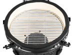 Grillmeister Ceramic Barbecue with a close-up view of the cooking grate and interior.