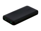 Sort TRONIC powerbank med grønne USB-porte og strømindikatorer